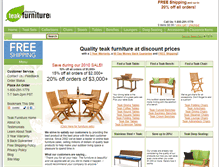 Tablet Screenshot of discount-teak-furniture.com